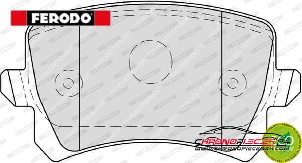 Achat de FERODO FDB4058 Kit de plaquettes de frein, frein à disque pas chères