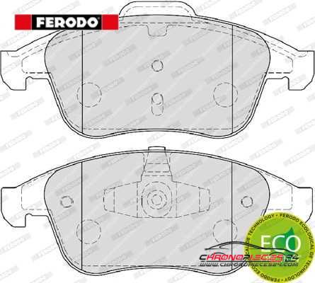 Achat de FERODO FDB4068 Kit de plaquettes de frein, frein à disque pas chères