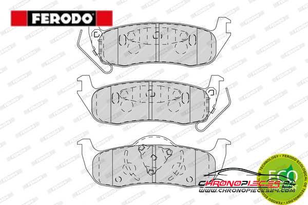 Achat de FERODO FDB4075 Kit de plaquettes de frein, frein à disque pas chères