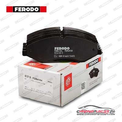 Achat de FERODO FDB4104 Kit de plaquettes de frein, frein à disque pas chères