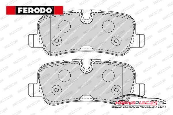 Achat de FERODO FDB4105 Kit de plaquettes de frein, frein à disque pas chères