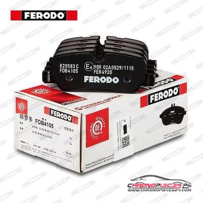 Achat de FERODO FDB4105 Kit de plaquettes de frein, frein à disque pas chères