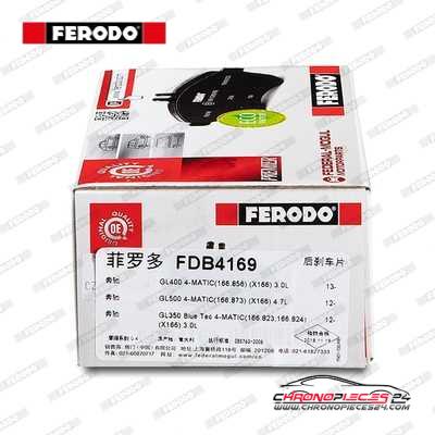 Achat de FERODO FDB4169 Kit de plaquettes de frein, frein à disque pas chères