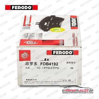 Achat de FERODO FDB4192 Kit de plaquettes de frein, frein à disque pas chères