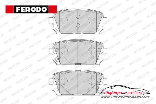 Achat de FERODO FDB4193 Kit de plaquettes de frein, frein à disque pas chères