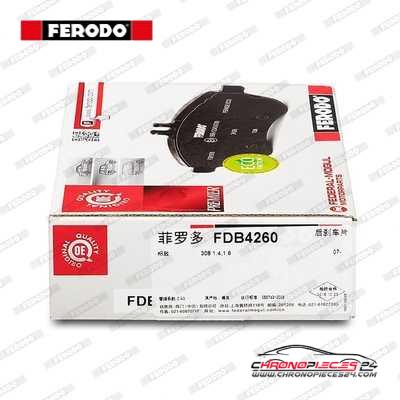 Achat de FERODO FDB4260 Kit de plaquettes de frein, frein à disque pas chères