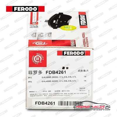 Achat de FERODO FDB4261 Kit de plaquettes de frein, frein à disque pas chères