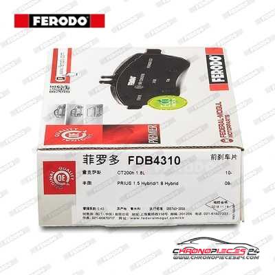 Achat de FERODO FDB4310 Kit de plaquettes de frein, frein à disque pas chères