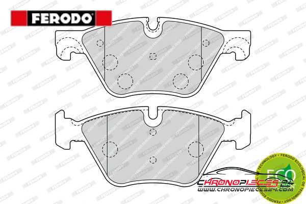 Achat de FERODO FDB4380 Kit de plaquettes de frein, frein à disque pas chères