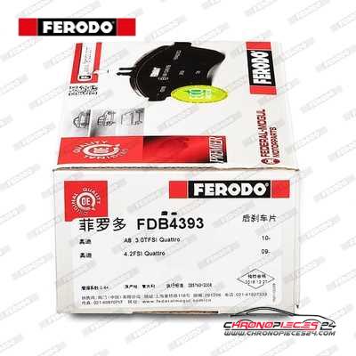 Achat de FERODO FDB4393 Kit de plaquettes de frein, frein à disque pas chères