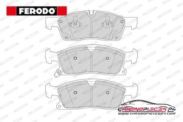 Achat de FERODO FDB4403 Kit de plaquettes de frein, frein à disque pas chères