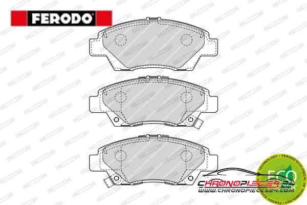 Achat de FERODO FDB4404 Kit de plaquettes de frein, frein à disque pas chères