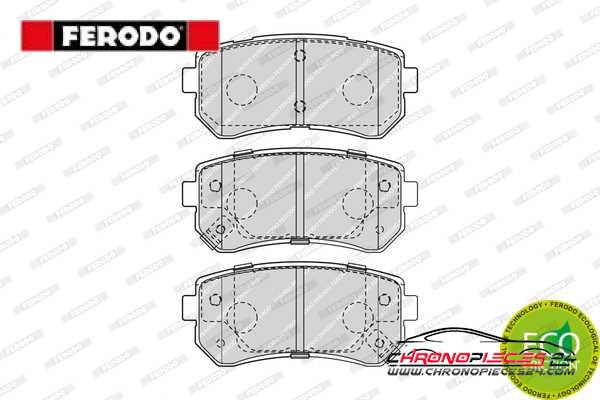 Achat de FERODO FDB4408 Kit de plaquettes de frein, frein à disque pas chères