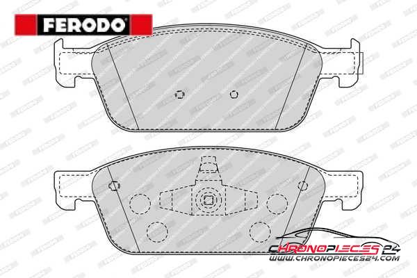 Achat de FERODO FDB4416 Kit de plaquettes de frein, frein à disque pas chères