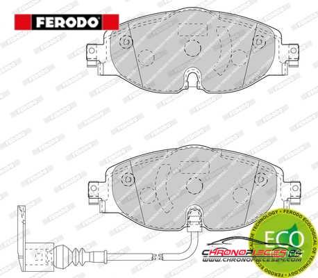 Achat de FERODO FDB4433 Kit de plaquettes de frein, frein à disque pas chères