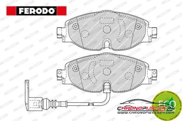 Achat de FERODO FDB4433 Kit de plaquettes de frein, frein à disque pas chères