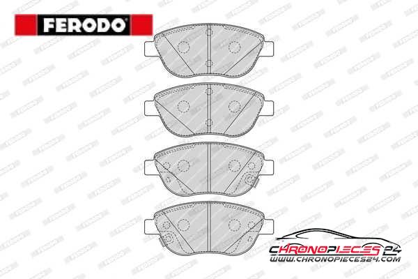 Achat de FERODO FDB4458 Kit de plaquettes de frein, frein à disque pas chères