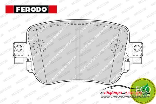 Achat de FERODO FDB4485 Kit de plaquettes de frein, frein à disque pas chères