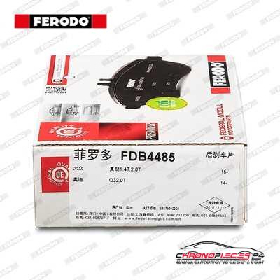 Achat de FERODO FDB4485 Kit de plaquettes de frein, frein à disque pas chères