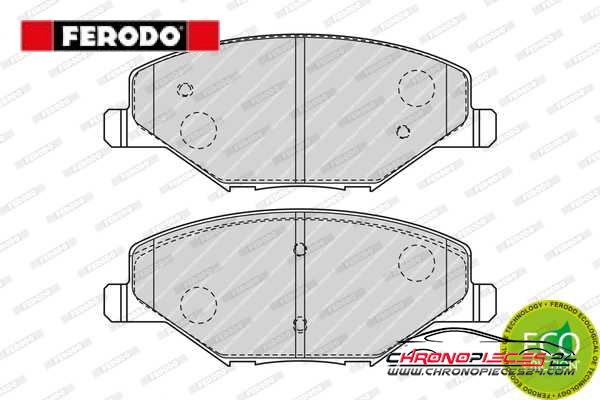 Achat de FERODO FDB4590 Kit de plaquettes de frein, frein à disque pas chères