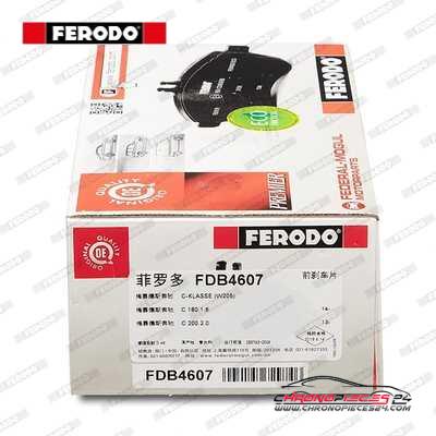 Achat de FERODO FDB4607 Kit de plaquettes de frein, frein à disque pas chères