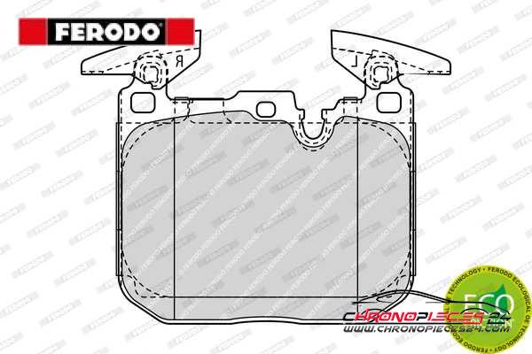 Achat de FERODO FDB4611 Kit de plaquettes de frein, frein à disque pas chères