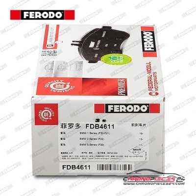 Achat de FERODO FDB4611 Kit de plaquettes de frein, frein à disque pas chères