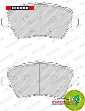 Achat de FERODO FDB4612 Kit de plaquettes de frein, frein à disque pas chères