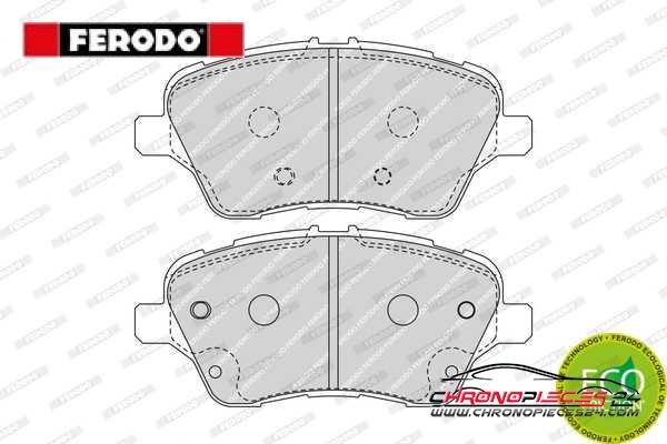 Achat de FERODO FDB4612 Kit de plaquettes de frein, frein à disque pas chères