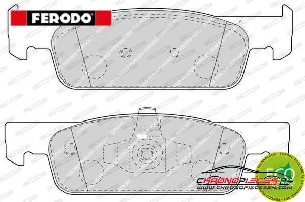 Achat de FERODO FDB4615 Kit de plaquettes de frein, frein à disque pas chères