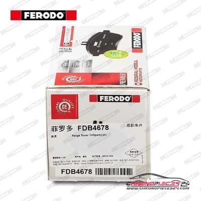 Achat de FERODO FDB4678 Kit de plaquettes de frein, frein à disque pas chères