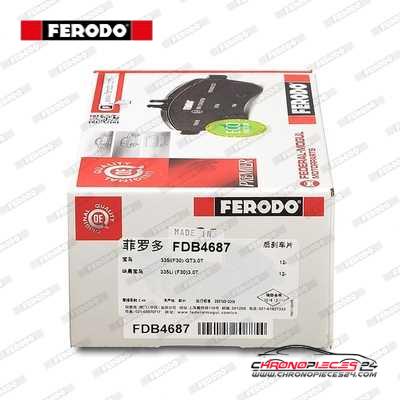 Achat de FERODO FDB4687 Kit de plaquettes de frein, frein à disque pas chères