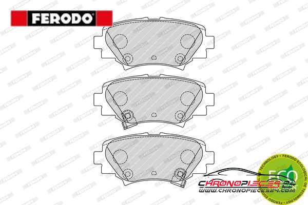 Achat de FERODO FDB4700 Kit de plaquettes de frein, frein à disque pas chères