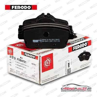 Achat de FERODO FDB4701 Kit de plaquettes de frein, frein à disque pas chères