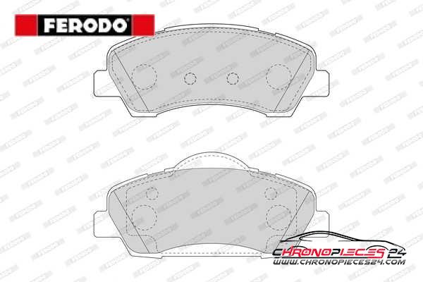 Achat de FERODO FDB4823 Kit de plaquettes de frein, frein à disque pas chères