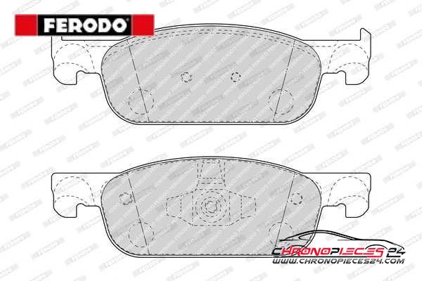 Achat de FERODO FDB4907 Kit de plaquettes de frein, frein à disque pas chères