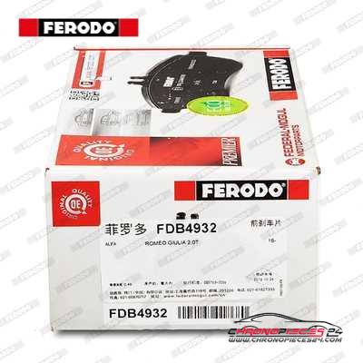 Achat de FERODO FDB4932 Kit de plaquettes de frein, frein à disque pas chères