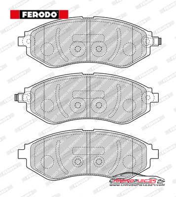 Achat de FERODO FDB4971 Kit de plaquettes de frein, frein à disque pas chères