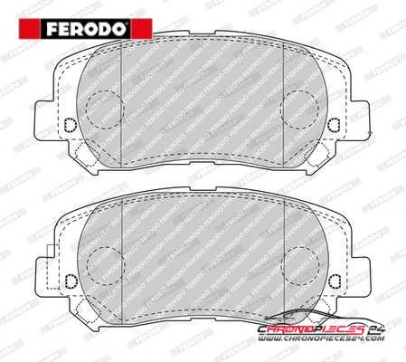 Achat de FERODO FDB4999 Kit de plaquettes de frein, frein à disque pas chères