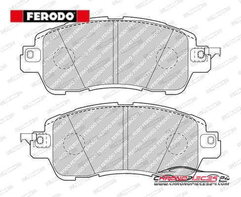 Achat de FERODO FDB5015 Kit de plaquettes de frein, frein à disque pas chères