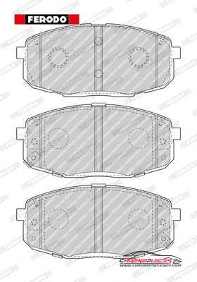 Achat de FERODO FDB5038 Kit de plaquettes de frein, frein à disque pas chères