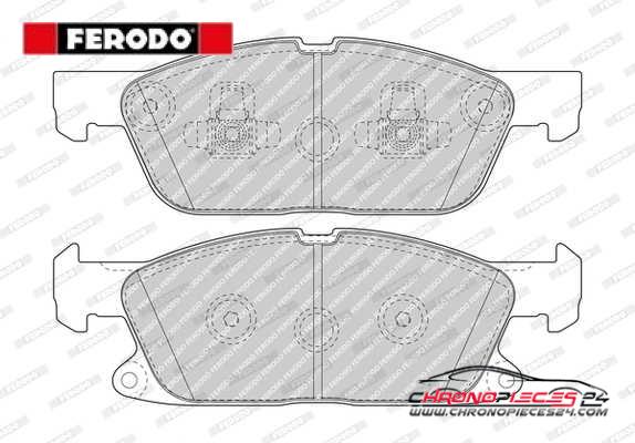 Achat de FERODO FDB5087 Kit de plaquettes de frein, frein à disque pas chères