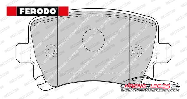 Achat de FERODO FDB5107 Kit de plaquettes de frein, frein à disque pas chères