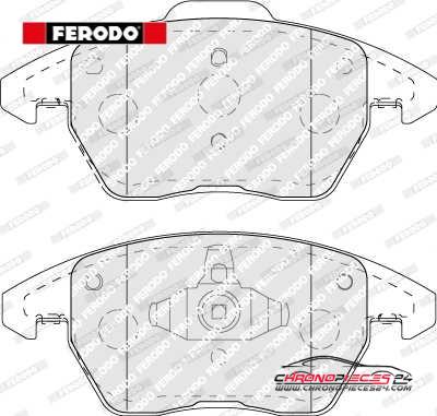 Achat de FERODO FDB5110 Kit de plaquettes de frein, frein à disque pas chères