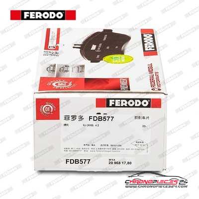 Achat de FERODO FDB577 Kit de plaquettes de frein, frein à disque pas chères