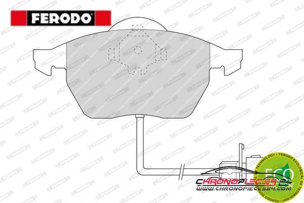 Achat de FERODO FDB590 Kit de plaquettes de frein, frein à disque pas chères