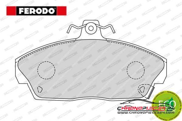 Achat de FERODO FDB613 Kit de plaquettes de frein, frein à disque pas chères