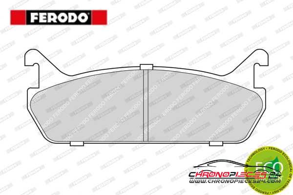 Achat de FERODO FDB654 Kit de plaquettes de frein, frein à disque pas chères