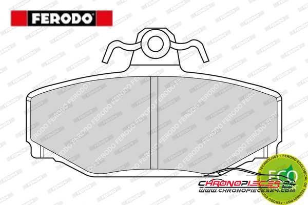 Achat de FERODO FDB676 Kit de plaquettes de frein, frein à disque pas chères