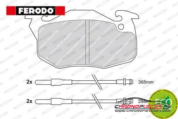 Achat de FERODO FDB719 Kit de plaquettes de frein, frein à disque pas chères